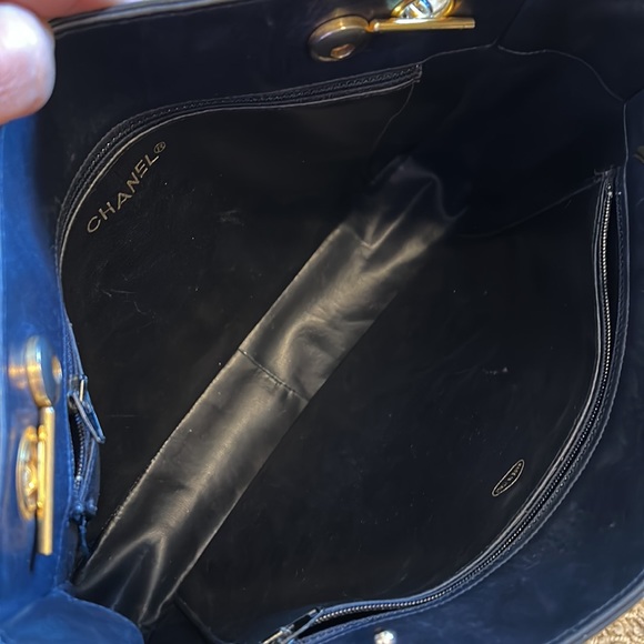 Chanel lambskin matrasse double chain shopping tote bag - Picture 9 of 13